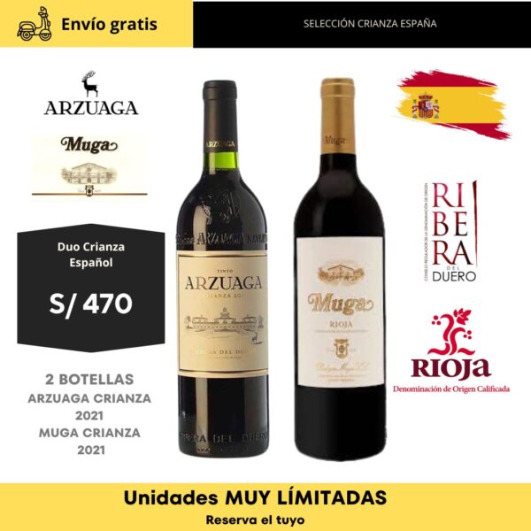 Combinación Perfecta: Muga Crianza y Arzuaga Crianza